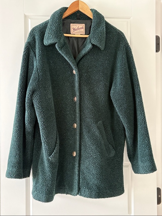 Woolrich Jackets & Blazers - Vintage Woolrich Women's Forest Green Sherpa Jacket Size XL